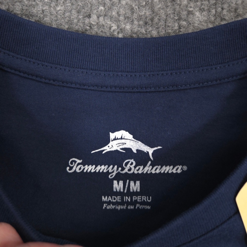 Tommy Bahama T Shirt Mens M Navy Tequila Lime Cocktails Graphic Short Sleeve NEW - Picture 7 of 10